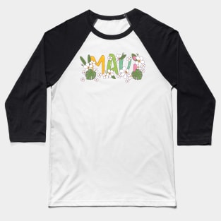 Maui Hawaii Tropical Hawaiian Flowers Baseball T-Shirt